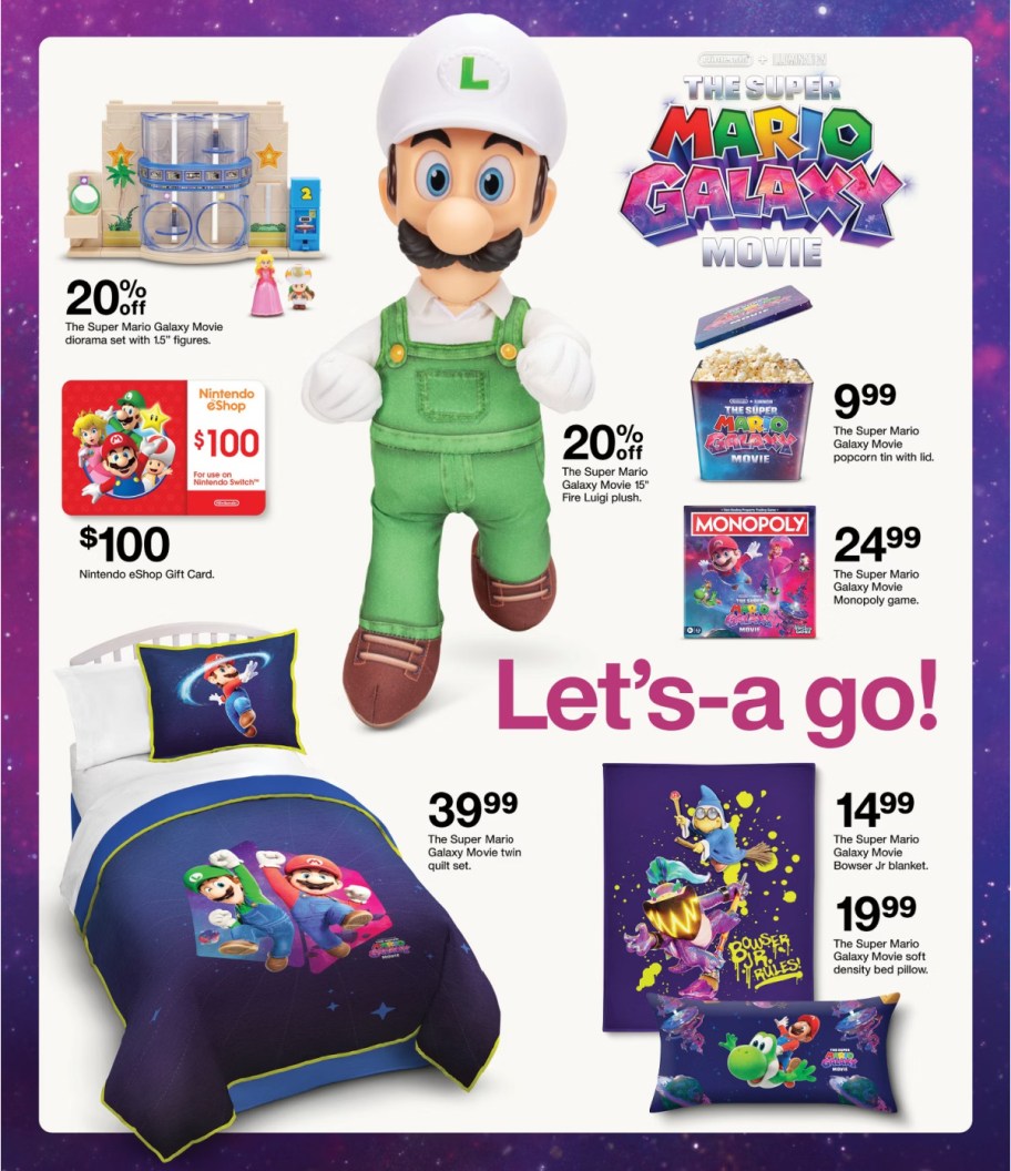page from Target ad