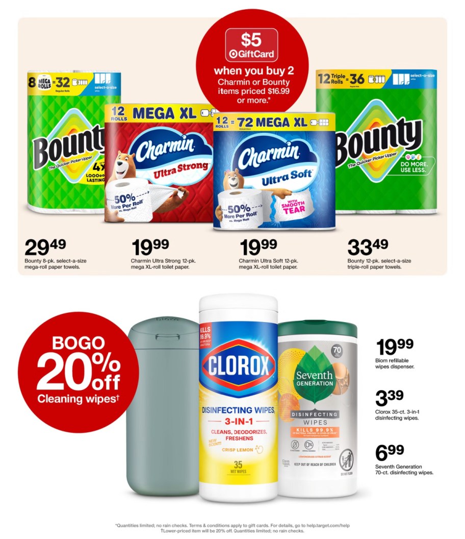 page from Target ad