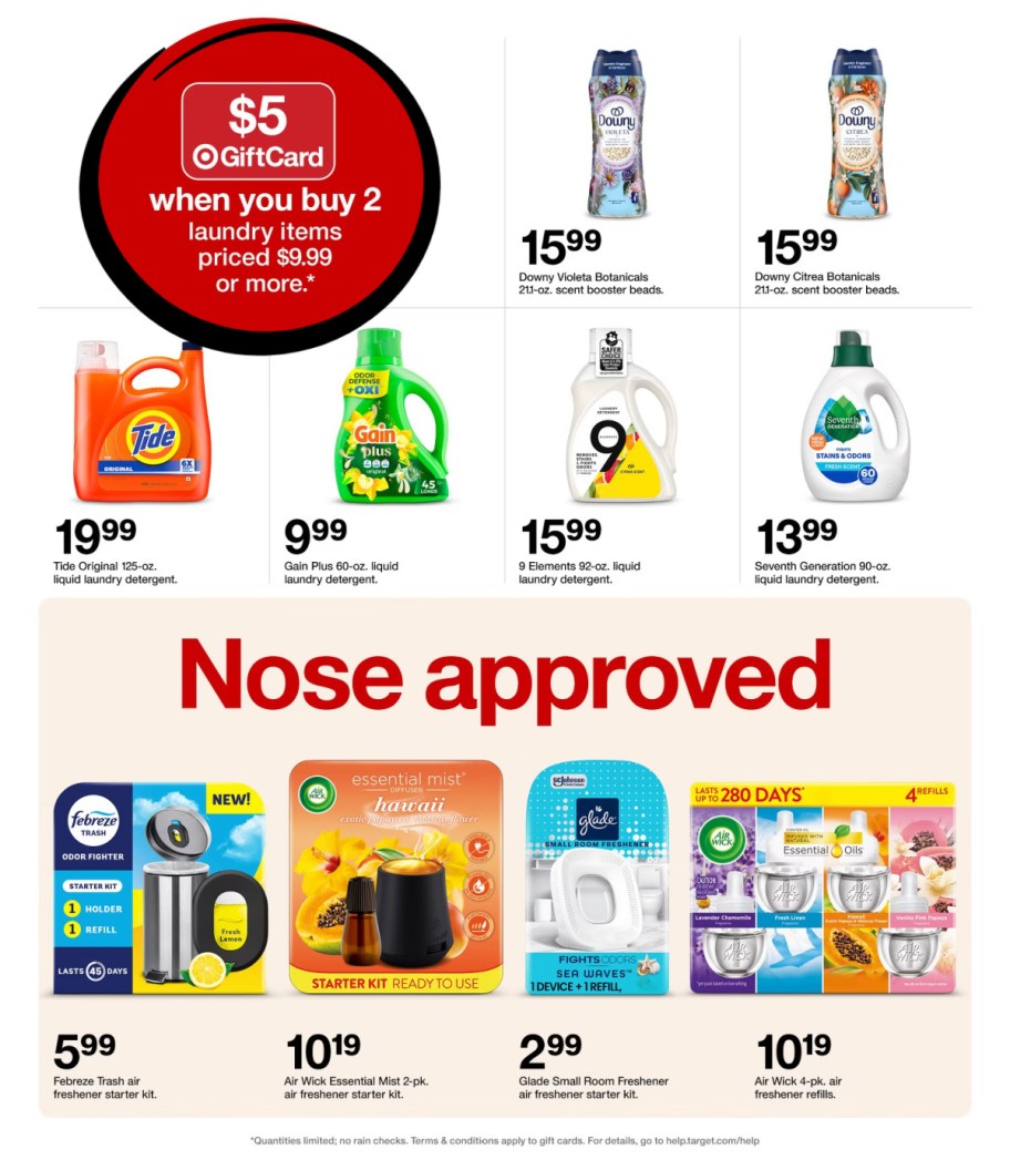 page from Target ad
