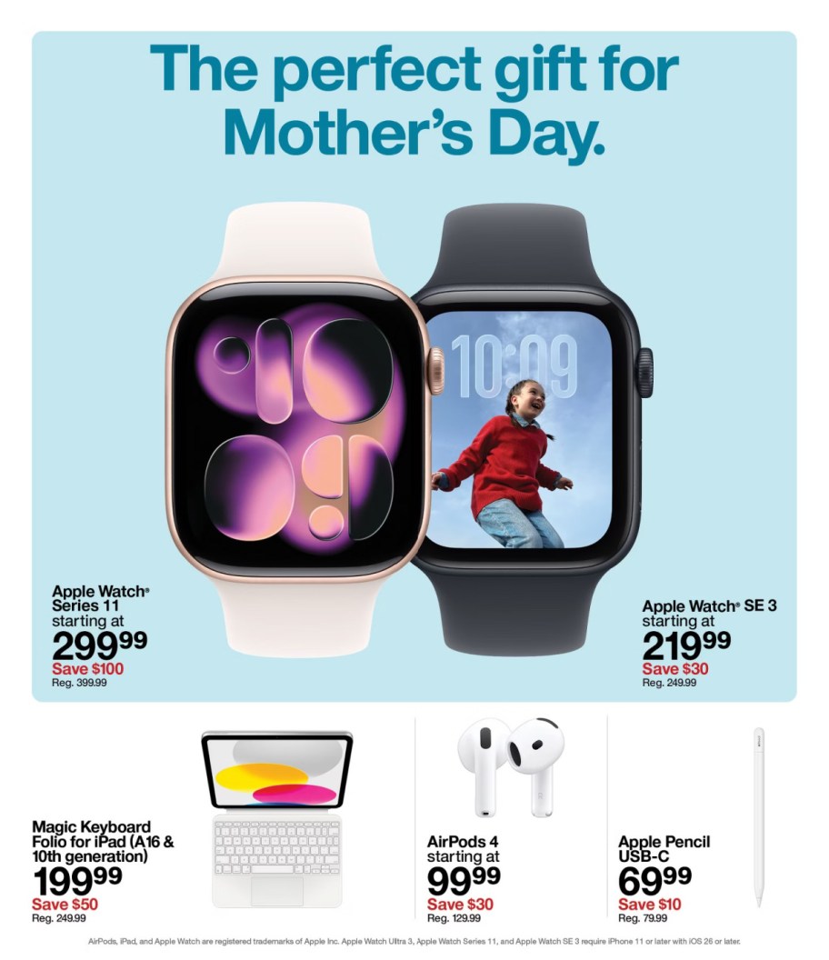page from Target ad