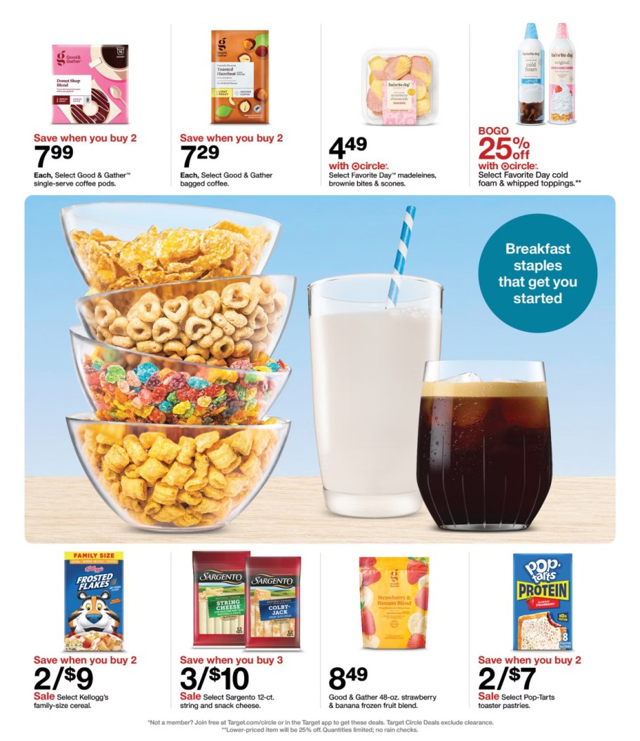 page from Target ad