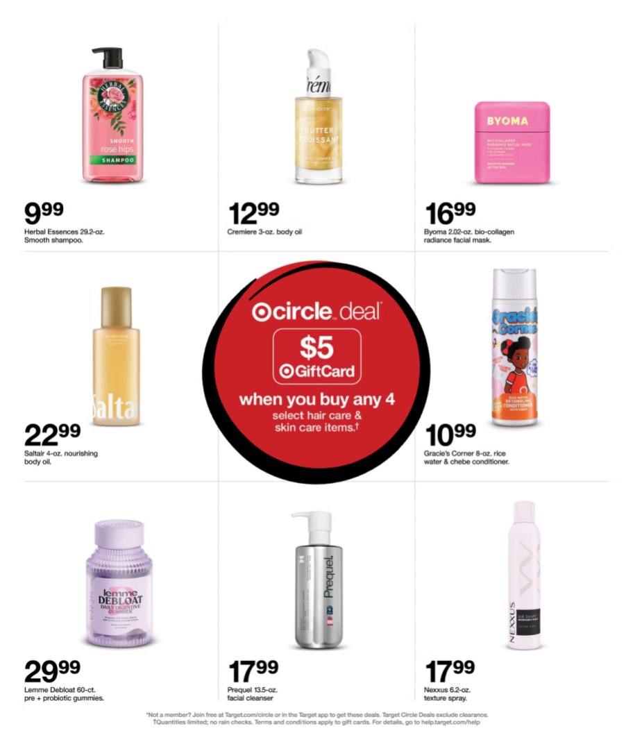 page from Target ad
