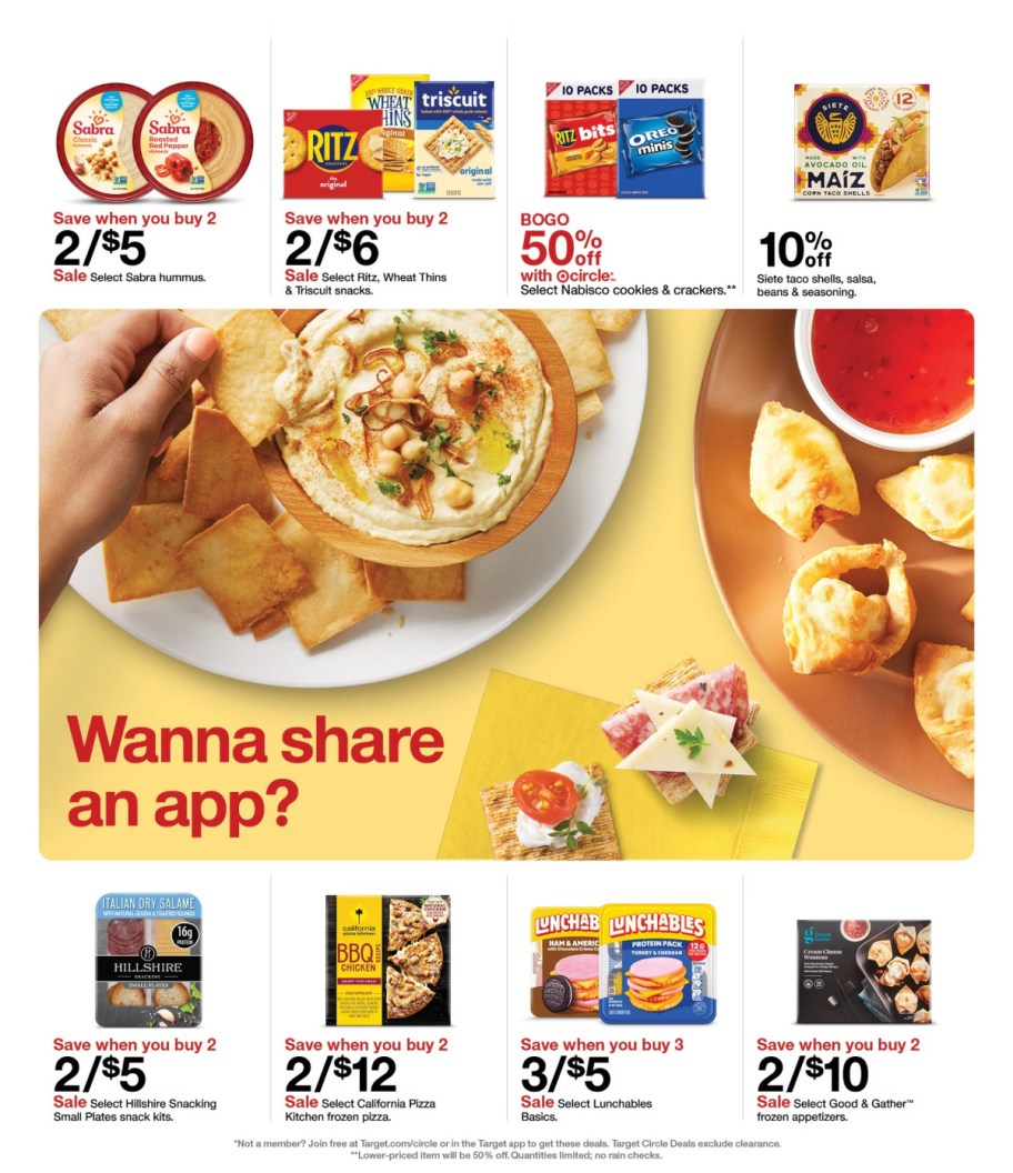 page from Target ad