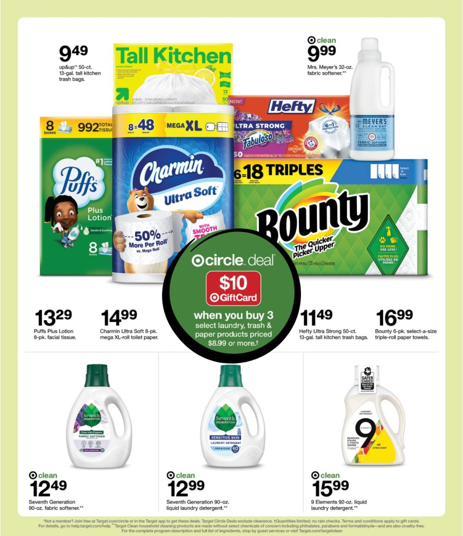 page from Target ad