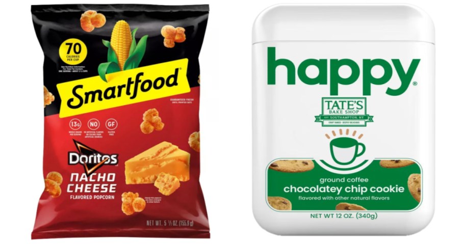 popcorn and ground coffee