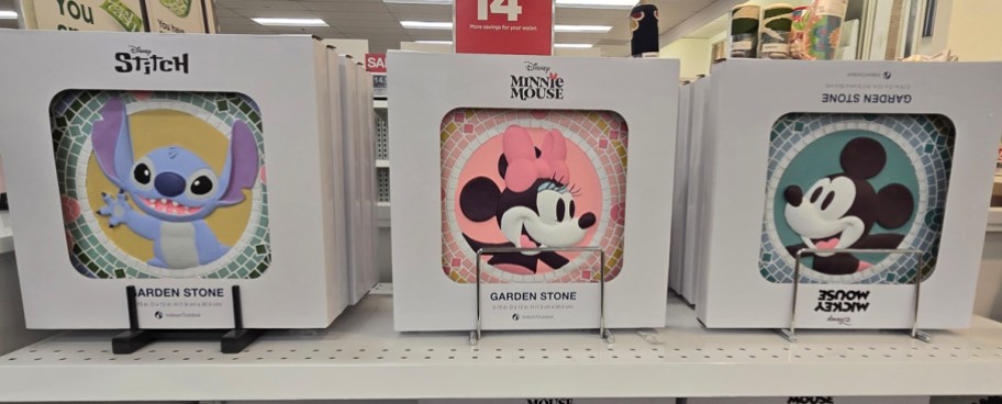 The Big One Cement Stitch, Mickey, and Minnie Mosaic Stepping Stones