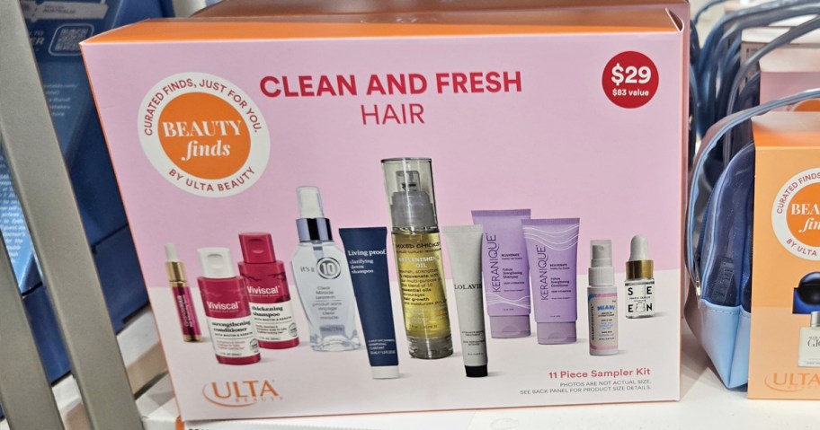 ULTA Beauty Clean And Fresh Hair kit on store shelf