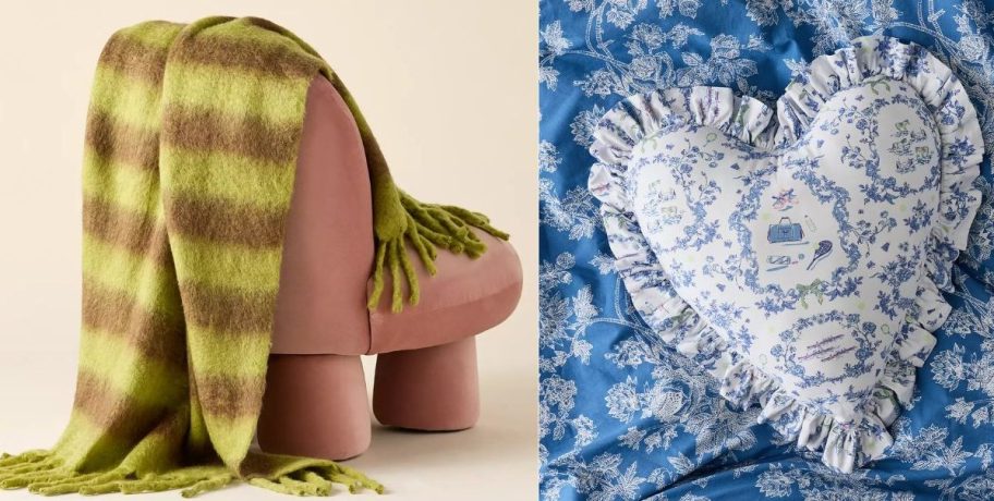 Ubran outfitters blanket and throw pillow
