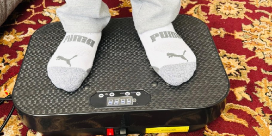 Vibration Plate Exercise Machine w/ Accessories Only $54.99 Shipped on Amazon (Reg. $130)