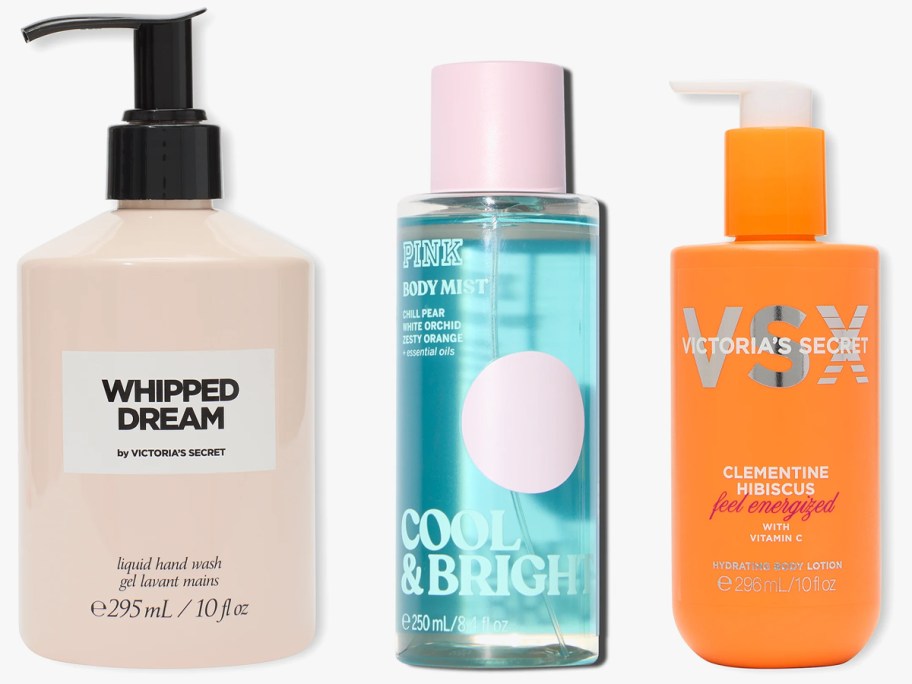 Victoria's Secret Hand Soap, Body Mist, Lotion