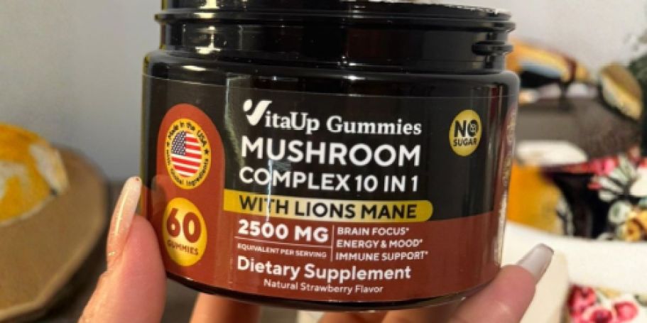 Mushroom Supplement Gummies 60-Count Only $14.95 Shipped on Amazon
