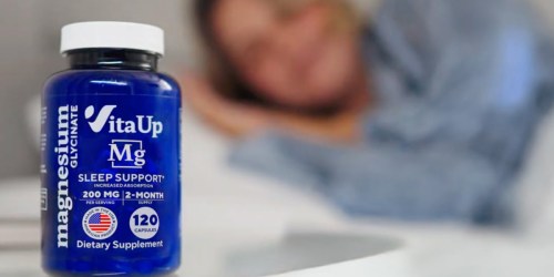 50% Off VitaUp Magnesium Sleep Support on Amazon – $13 Shipped for 2 Month Supply!