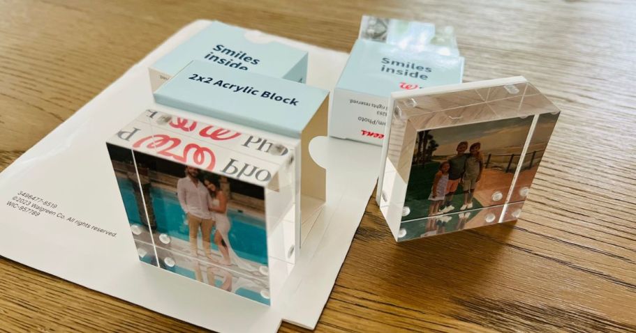 Buy 1, Get 2 FREE Walgreens Acrylic Photo Blocks + FREE Same Day Pickup