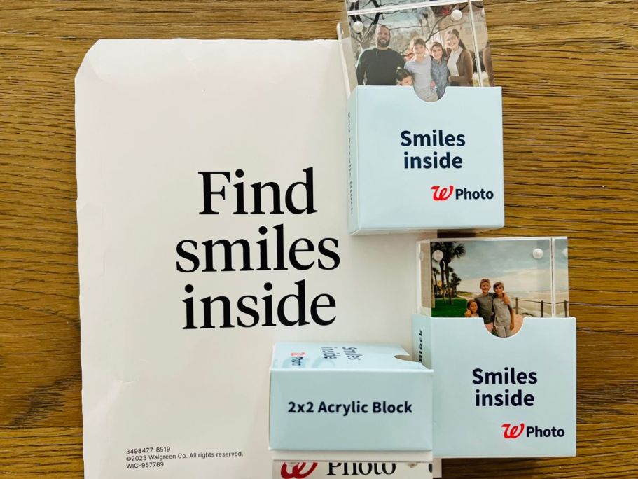 Buy 1, Get 2 FREE Walgreens Acrylic Photo Blocks + FREE Same Day Pickup