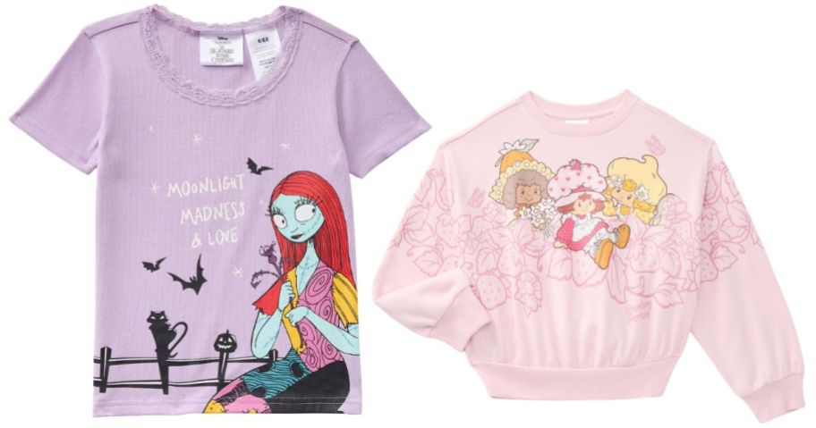 a nightmare before christmas and strawberry shortcake top