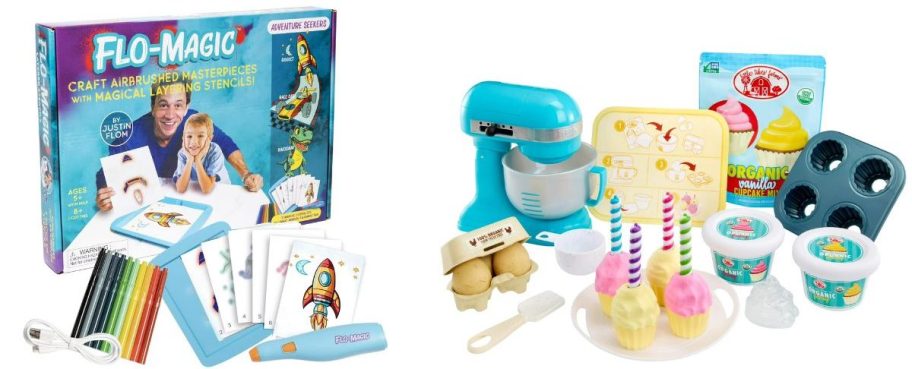 Walmart coloring set and baking