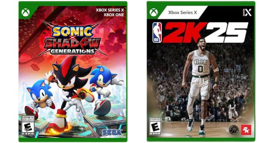 Xbox Series X Sonic X Shadow Generations and Xbox NBA 2K25