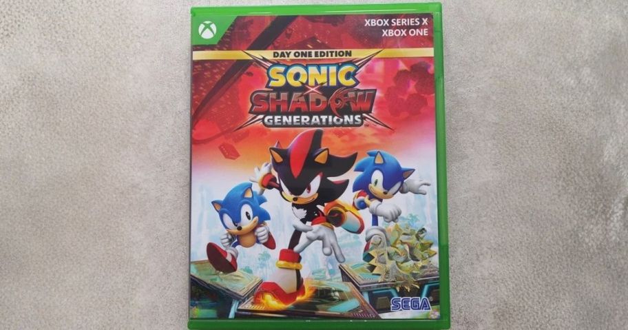 Xbox Series X Sonic X Shadow Generations on counter
