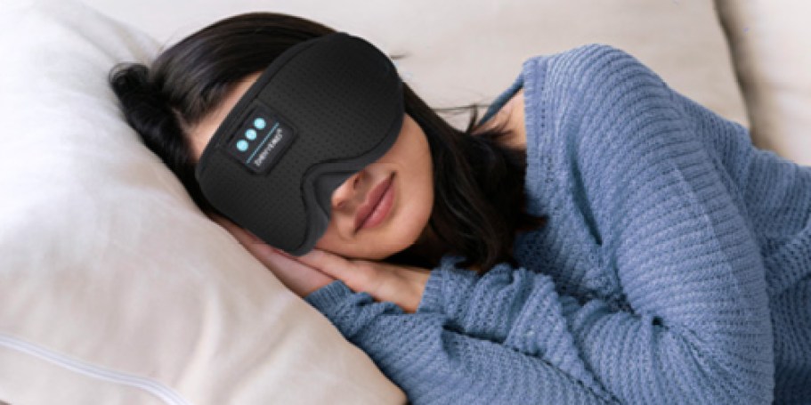 Sleep Mask w/ Bluetooth Headphones Only $12.97 on Amazon (Reg. $40)