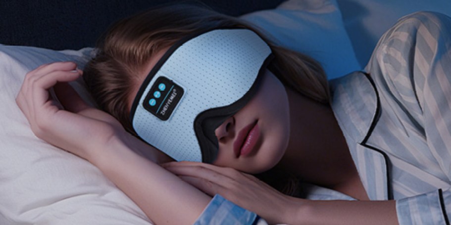 Sleep Mask w/ Bluetooth Headphones Only $14.99 on Amazon (Reg. $40)
