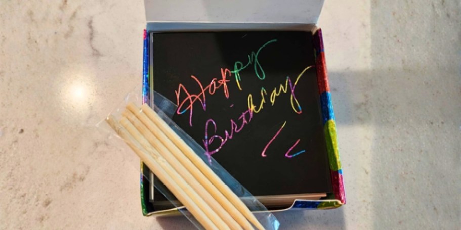 Rainbow Scratch Art Notes 165-Piece Set Just $4.37 Shipped on Amazon