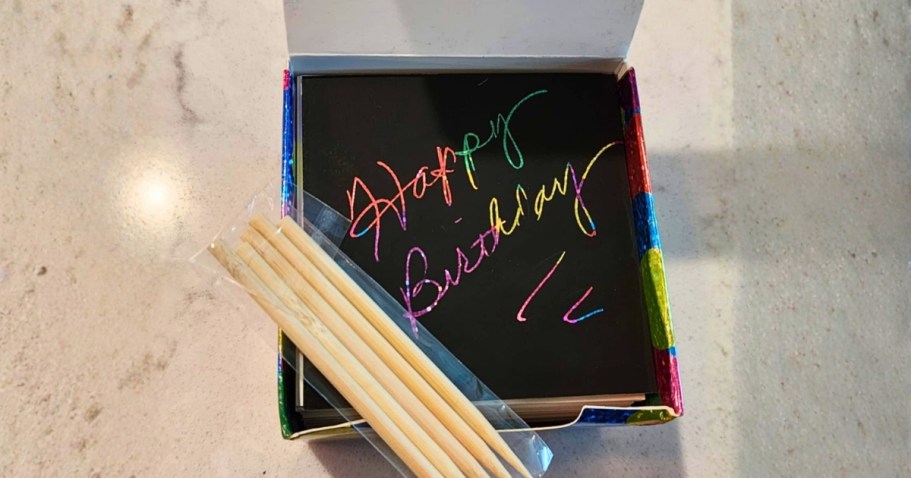 Rainbow Scratch Art Notes 165-Piece Set Just $4.37 Shipped on Amazon