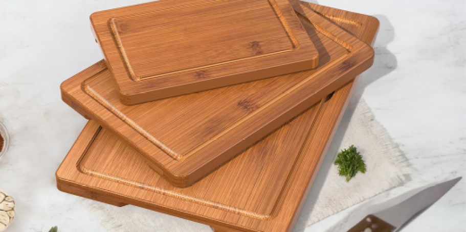 Bamboo Cutting Board 3-Piece Set Only $8.99 on Amazon (Reg. $30)