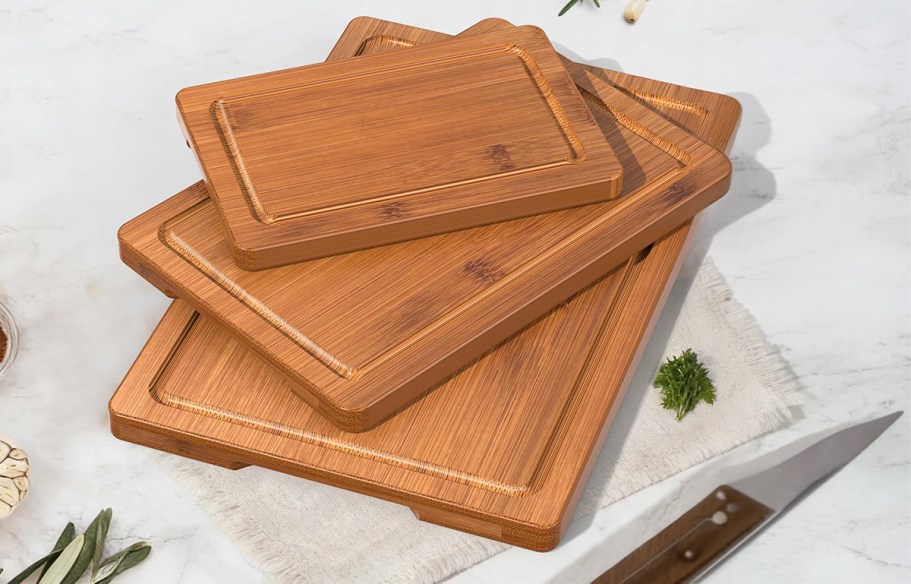 Bamboo Cutting Board 3-Piece Set Only $8.99 on Amazon (Reg. $30)