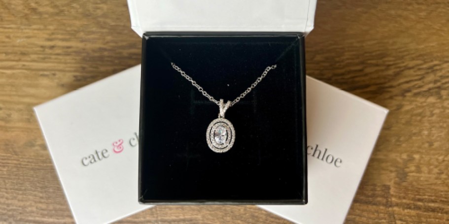 Cate & Chloe 18k Gold Plated Pendant Necklace Only $19.99 (Reg. $130)