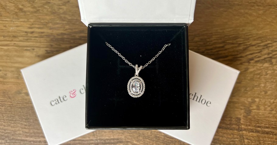 Cate & Chloe 18k Gold Plated Pendant Necklace Only $19.99 (Reg. $130)