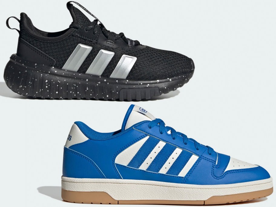 black and blue adidas shoes 