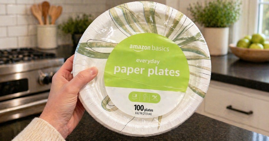 Amazon Basics Paper Plates 100-Count Only $4.77 Shipped