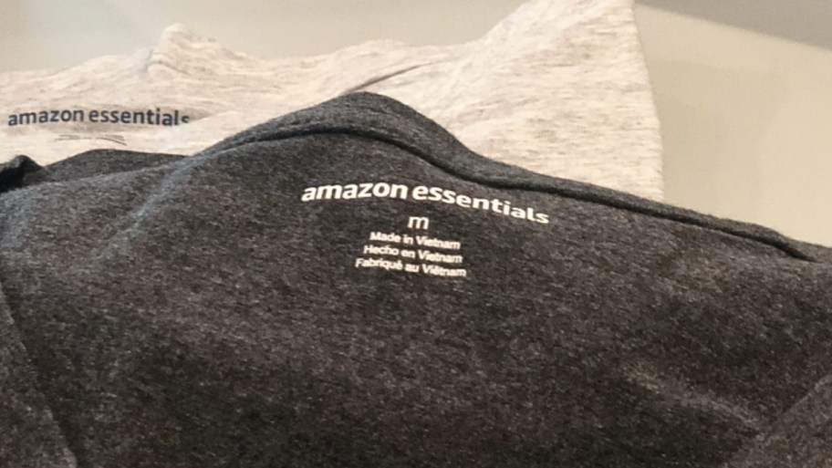 a heather gray amazon v neck tee