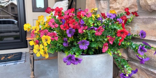 50% Off Artificial Flowers on Amazon (Instant No-Maintenance Color w/ No Fading!)