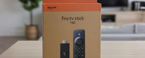 Amazon Fire Stick box on table