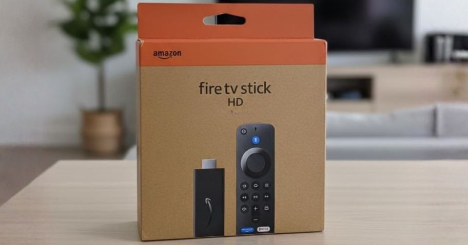 Amazon Fire Stick box on table