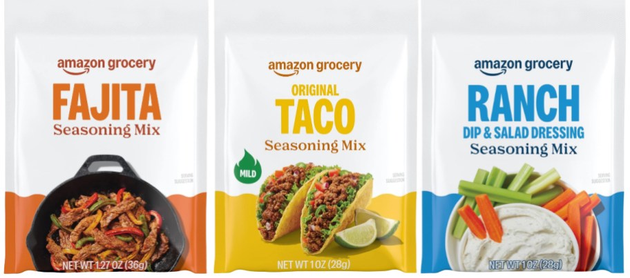 falita, taco, and ranch seasoning packets