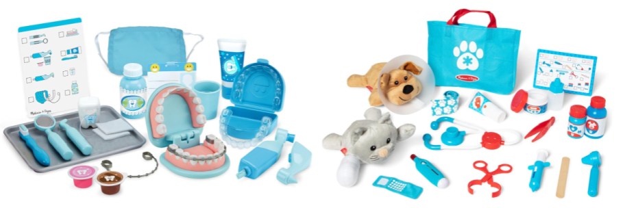 melissa and doug dentist and vet playset