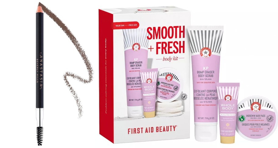 brow liner and smooth fresh skincare kit 