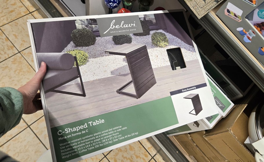 belavi c shaped table box 