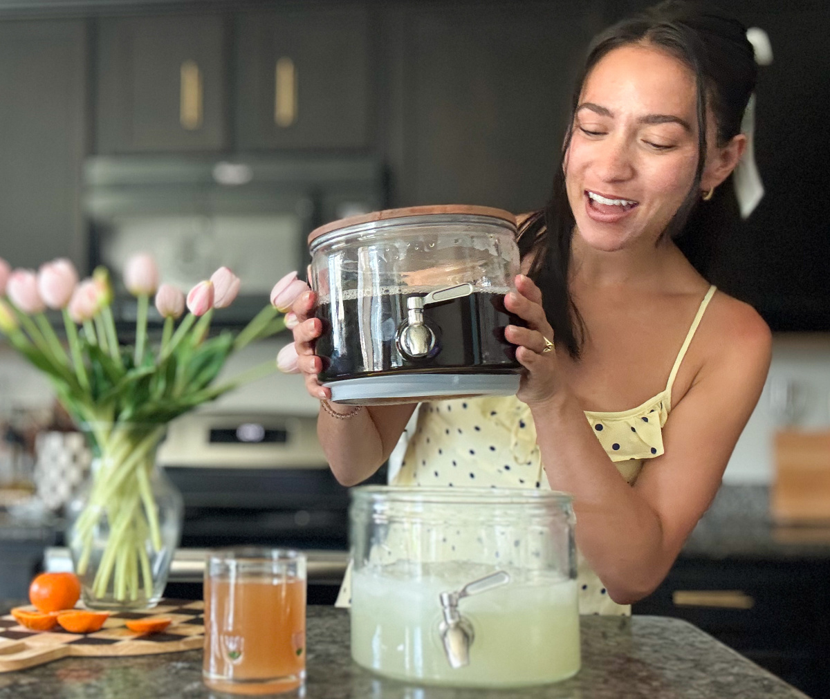 Stacking Glass Beverage Dispenser Just $19.97 on Walmart.com | Holds 2 Drinks