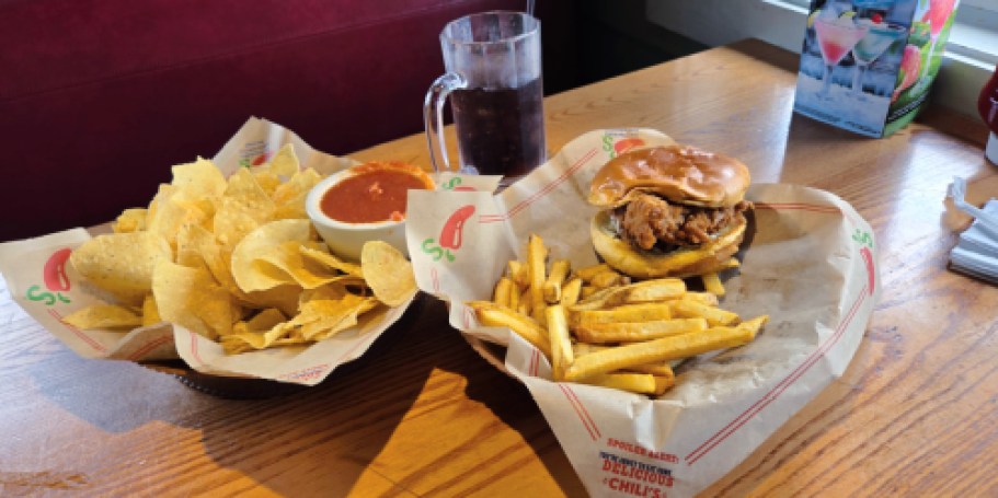 Chili’s Big Crispy Chicken Sandwich, App, & Drink Only $10.99 (Over $25 Value!)