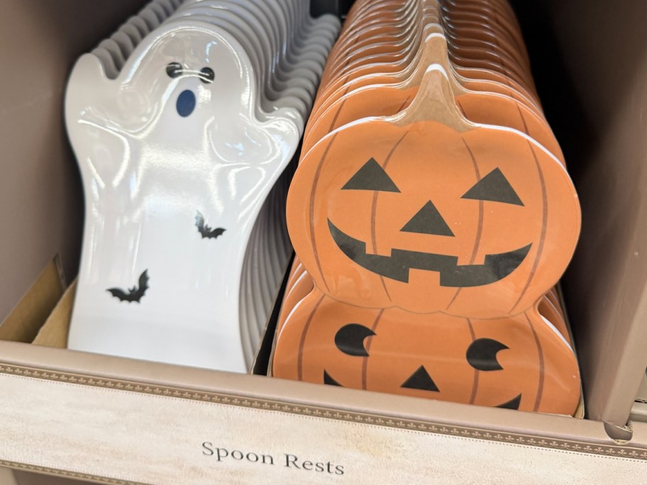 ghost and pumpkin spoon rests 