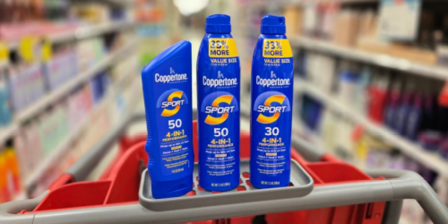 Coppertone Sunscreen from $6.89 at Target + Free $5 Gift Card When You Stock Up!