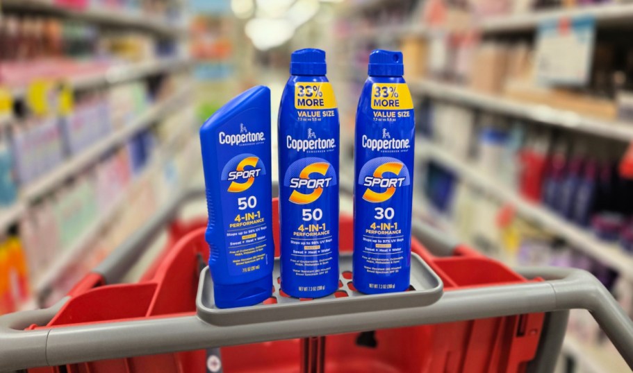 Coppertone Sunscreen from $6.89 at Target + Free $5 Gift Card When You Stock Up!