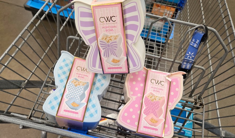 butterfly and bow popcorn bowls 