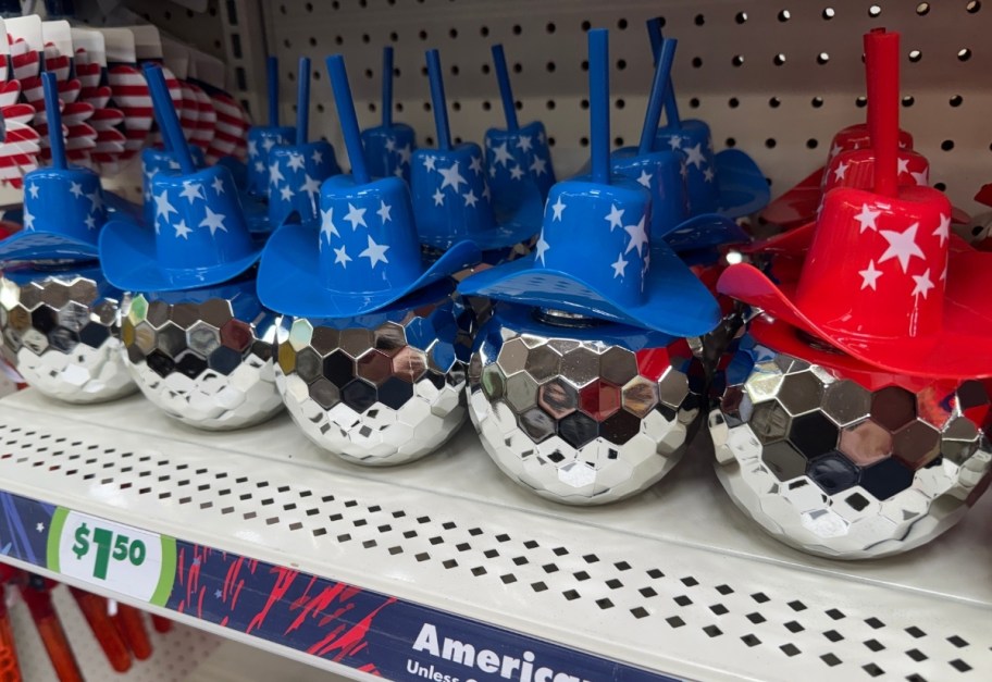 disco cowboy patriotic tumblers