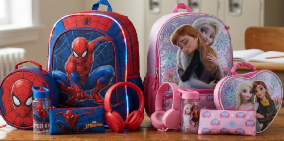 Walmart Disney Backpacks 6-Piece Sets Just $24.97 (Includes Lunch Bag & Headphones)