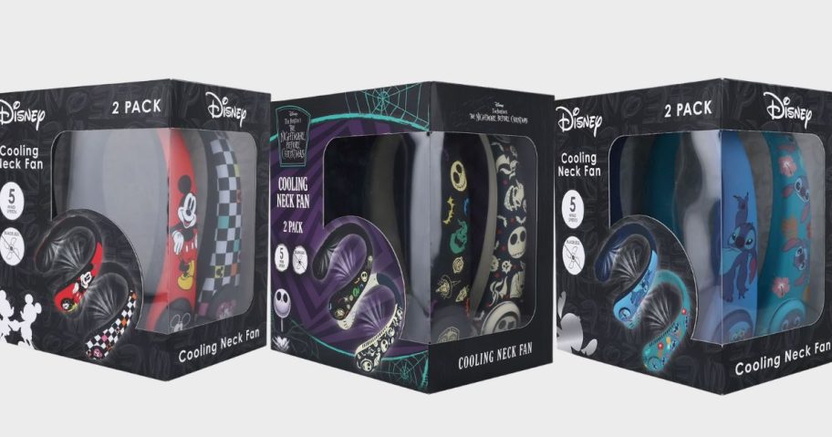 three different disney headphones