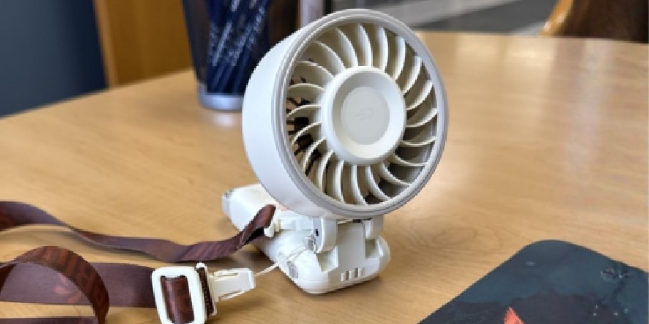 Portable Rechargeable Fans from $10.79 on Amazon (Perfect for Concerts & Travel)
